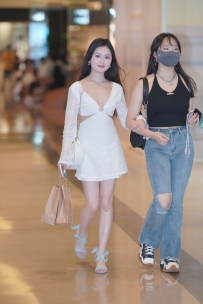 【精选街拍】Vol.3575 白色连衣裙甜美动人 [146P-1.74GB]